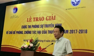 Trao giải phóng sự truyền hình về phòng, chống tác hại của thuốc lá năm 2017-2018